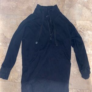 Black Hoodie with Drawstring